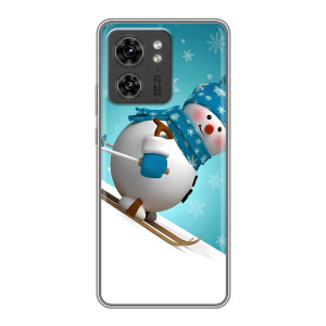 Чохол з зимовим принтом для ОРО Reno 13 5G (Лижник)