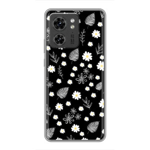 Чохли з тематикою "КВІТИ" на OPPO Reno 13 5G (цвітіння на чорному)