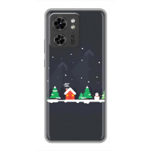 Силіконовий бампер на різдво для OPPO Reno 13 5G – Місто зимове