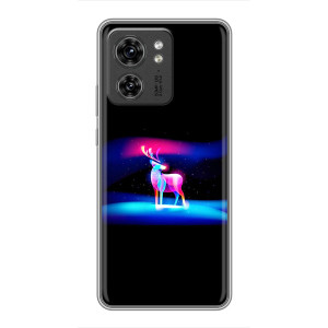 Силиконовый бампер с картинкой животных для OPPO Reno 13 5G (Яркий олень)