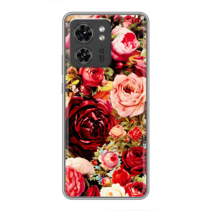 Силіконовий бампер з принтом (квіточки) на ОРО Reno 13 5G (Букет квітів)