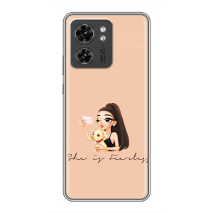 Силіконовый Чохол на OPPO Reno 13 5G з картинкой Модных девушек (З собакою)