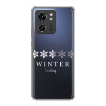 Зимние Чехлы для ОППО Рено 13 5G - прозрачный фон (Winter loading)