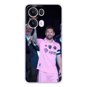 Чехлы Лео Месси в Майами на OPPO Reno 13 Pro 5G – Золотой мяч Месси