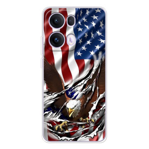 Чехол Флаг USA для OPPO Reno 13 Pro 5G – Флаг USA