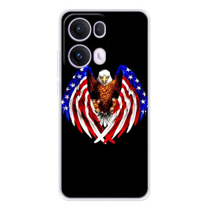 Чехол Флаг USA для OPPO Reno 13 Pro 5G – Крылья США