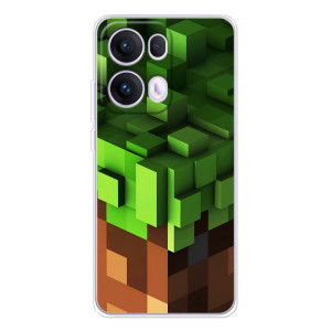 Чехол Майнкрафт на OPPO Reno 13 Pro 5G (AlphaPrint) Minecraft