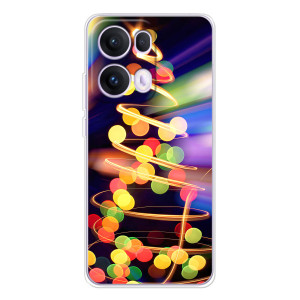 Чохол новорічна ялинка на OPPO Reno 13 Pro 5G (Гірлянди)