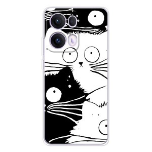 Бампер с изображением Котиков для ОППО Рено 13 Про 5G – КОТИКИ