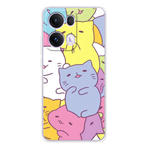Бампер с изображением Котиков для ОППО Рено 13 Про 5G
