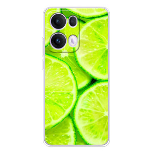 Чохол з зображенням смачної їжі для OPPO Reno 13 Pro 5G – Лайм