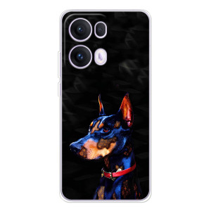 Бампер для OPPO Reno 13 Pro 5G с картинкой "Песики" (Собака Мопс)
