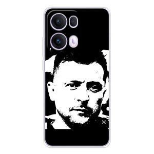 Чехол для OPPO Reno 13 Pro 5G (AlphaPrint - с принтом Зеленского)