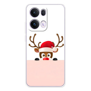 Чехол Санта Клаус для OPPO Reno 13 Pro 5G (Олененок)