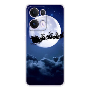 Чехол Санта Клаус для OPPO Reno 13 Pro 5G (Санта - луна)