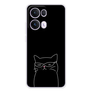 Чехол с рисунком кот на OPPO Reno 13 Pro 5G