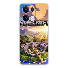 Чехол с картинками Майнкрафт для  satisfei@@@@@@p Те Reno 13 Pro 5G
