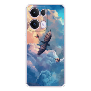 Чехол с принтом дракон Беззубик для satisfei@@@@@@p Те Reno 13 Pro 5G – Беззубик в небе