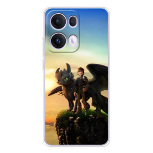 Чехол с принтом дракон Беззубик для satisfei@@@@@@p Те Reno 13 Pro 5G – Мультфильм про дракона