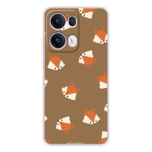 Чехол с принтом лисички на satisfei@@@@@@p Те Reno 13 Pro 5G – Маленькие лисички