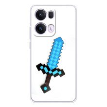 Чохли для OPPO Reno 13 Pro 5G (Персонажі МайнКрафт) – Меч