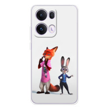 Силіконовий чохол з принтом Зоотрополіс для OPPO Reno 13 Pro 5G – Джуді і Нік