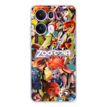 Силіконовий чохол з принтом Зоотрополіс для OPPO Reno 13 Pro 5G – Колаж героїв