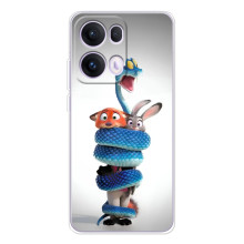 Силіконовий чохол з принтом Зоотрополіс для OPPO Reno 13 Pro 5G – Змія Зоо