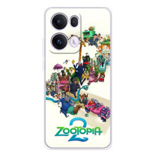 Силіконовий чохол з принтом Зоотрополіс для OPPO Reno 13 Pro 5G – Зоотрополіс лого