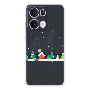 Силиконовый бампер на рождество для OPPO Reno 13 Pro 5G