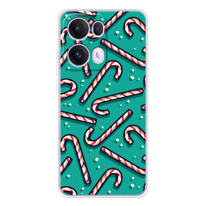Силиконовый бампер на рождество для OPPO Reno 13 Pro 5G – Леденцы