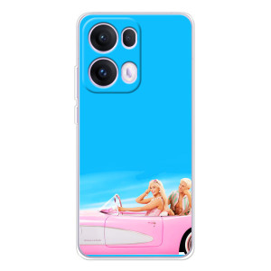 Силиконовый Чехол Барби Фильм на OPPO Reno 13 Pro 5G (Барби и Кен)