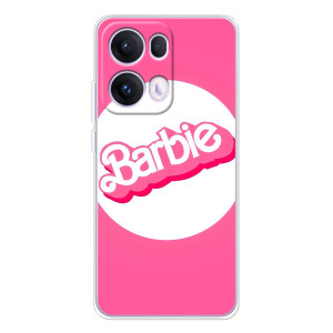 Силиконовый Чехол Барби Фильм на OPPO Reno 13 Pro 5G (Лого Барби)