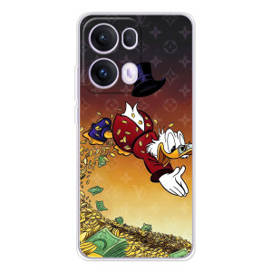 Силіконовий чохол для OPPO Reno 13 Pro 5G (Скрудж Луі Віттон)