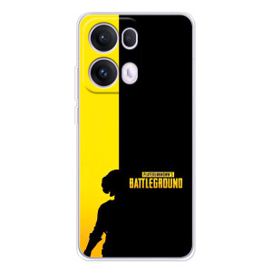 Чехол (TPU) с картинкой "Лого Пабг" на ОППО Рено 13 Про 5G – Battlegrounds