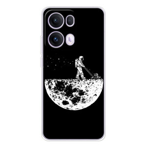 Силиконовый Чехол с принтом "Космонавты" на OPPO Reno 13 Pro 5G – Космонавт