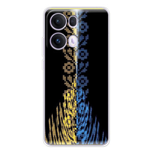 Силиконовый Чехол на OPPO Reno 13 Pro 5G (Патриотическая вышиванка)