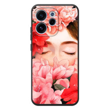 Чехлы (ART) Цветы на OPPO Reno 15 F (VPrint) (Очі в квітах)