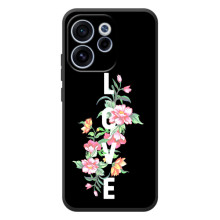 Чехлы для любимой на ОРО Reno 15 Ф (VPrint) (Квіти LOVE)