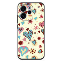 Чехлы для любимой на ОРО Reno 15 Ф (VPrint) (Сердечки)