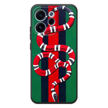 Чохли  GUCCI для ОРО Reno 15 Ф (AlphaPrint) (Gucci змія)