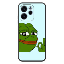 Чехлы с картинкой  Жаба Мем на OPPO Reno 15 F (Жаба все ОК)