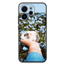 Чохли з зображенням різних тварин на OPPO Reno 15 F – Їжачок в руці