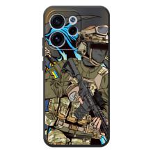 Чехлы с картинкой ЗСУ для OPPO Reno 15 F (AlphaPrint) (Воїн ЗСУ)