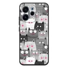 Чехлы с Котиками для OPPO Reno 15 F (VPrint) (Рисованные котики)