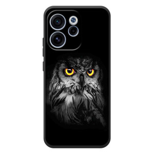 Чохли з принтом СОВИ для OPPO Reno 15 F – Сова на чорному
