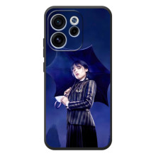 Чохол з картинкою Венсдей на OPPO Reno 15 F – Венсдей з парасолькою