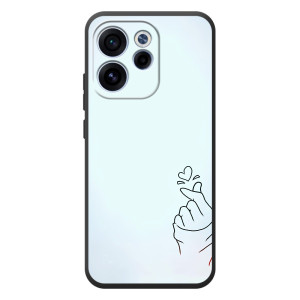 Чохол (Знак сердечка) для OPPO Reno 15 F – Сердечко на блакитному