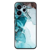 Чохол для ОРО Reno 15 Ф - з принтом (Дизайнерські) (AlphaPrint) (Бірюзовий мрамор)