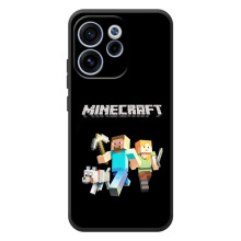 Чохол Майнкрафт на OPPO Reno 15 F (AlphaPrint) Minecraft (герої Minecraft)